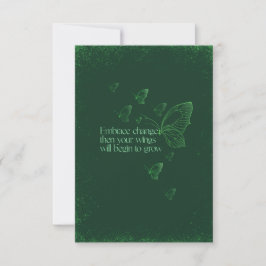 Mariposa de semicolón - Tarjeta de cambio de abraz