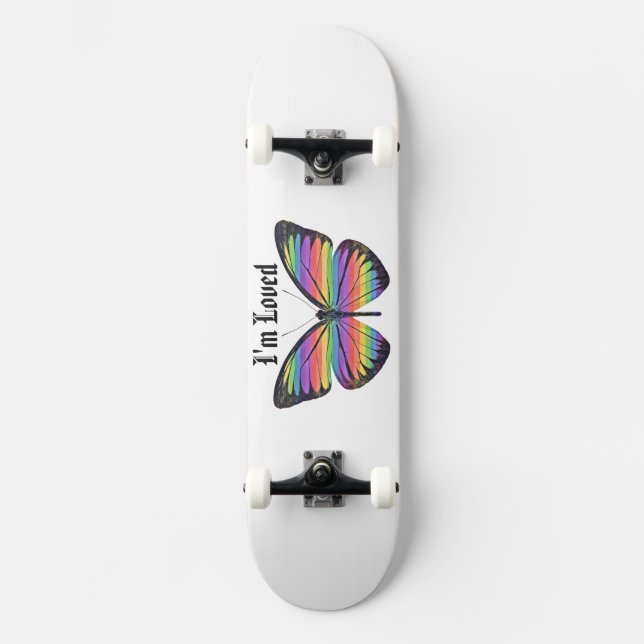 Mariposa de skateboard amada (Anverso)
