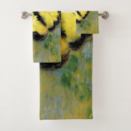 Mariposa de verano de primavera - Juego de toallas