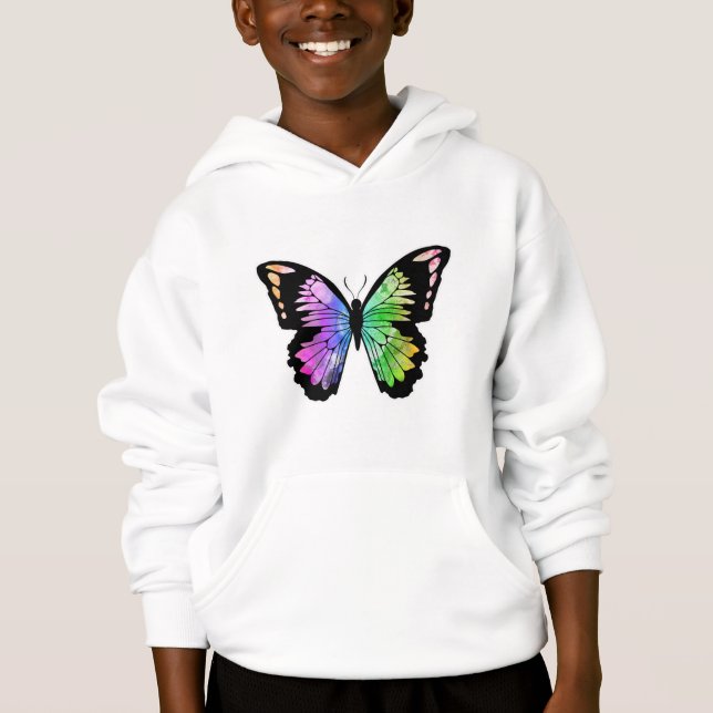 Mariposa en colores arcoiris (Anverso)