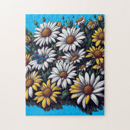 Mariposa en Daisies - Rompecabezas