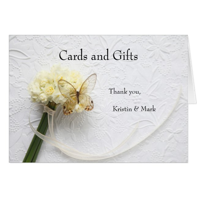 Mariposa en el ramo de flores (Anverso (Horizontal))