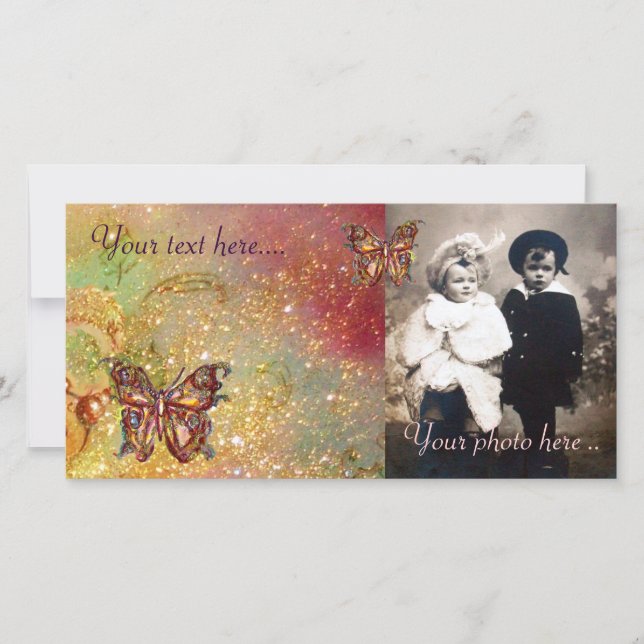 MARIPOSA EN ESPALOS, amarillo, marrón rojo (Anverso)