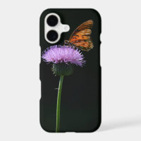 Mariposa en estuche Purple Wildflower Phone