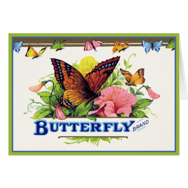 Mariposa en Petunias (Anverso (Horizontal))