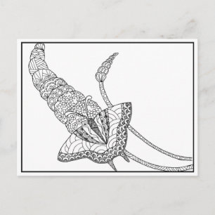 Mariposa en postales de Liliac - Coloréjalo en