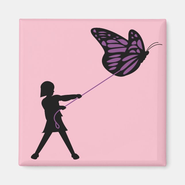 Mariposa en un imán de filtración (Frente)