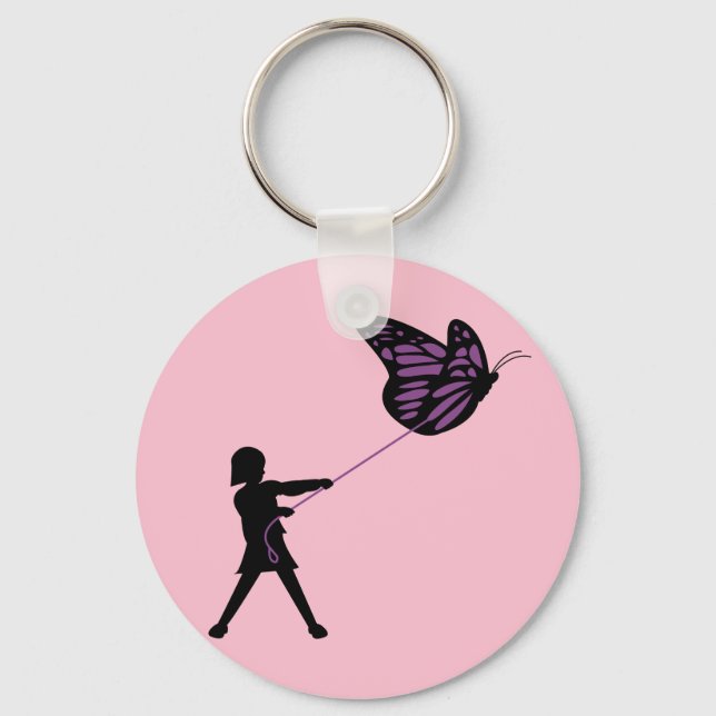 Mariposa en una cadena de llavero (Anverso)