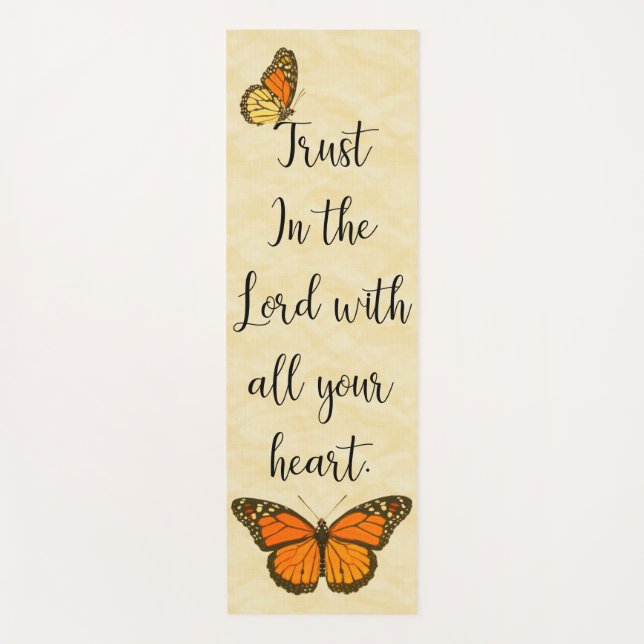 Mariposa Fideicomiso de yoga Mat (Anverso)
