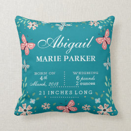 Mariposa Floral Jardín Estrellas Estar almohada