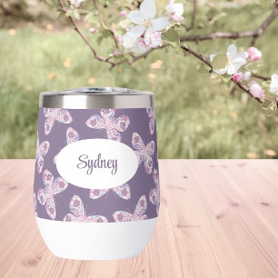 Mariposa floral personalizada
