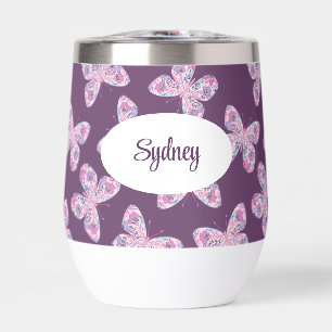 Mariposa floral personalizada