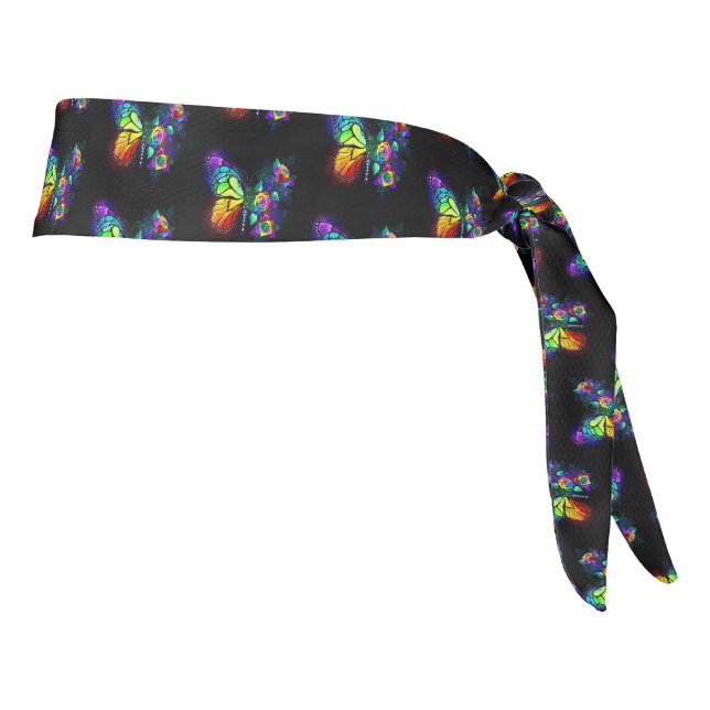 Mariposa florida arcoiris (Girar 90)