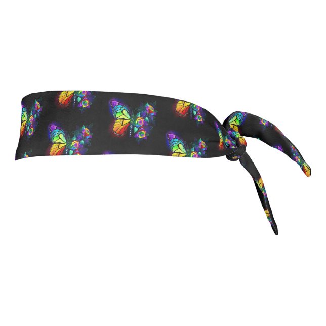 Mariposa florida arcoiris (Girar 90)