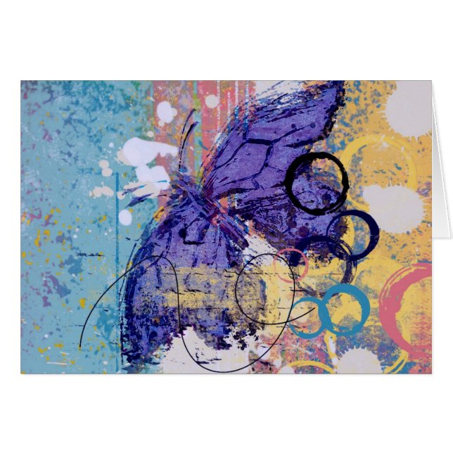 Mariposa Grunge (Anverso (Horizontal))