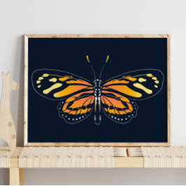Mariposa | Impresión de pared de jungla de lienzo