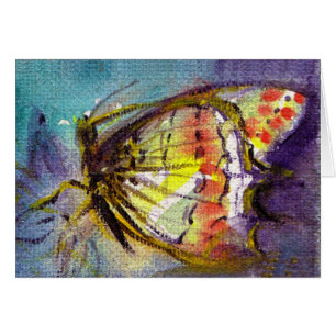 MARIPOSA MÁGICA CON CENTELLEOS DE ORO AZUL