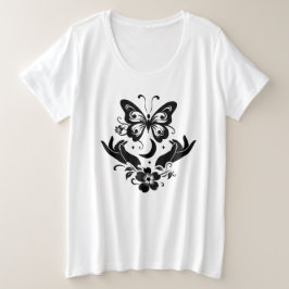 Mariposa manos abiertas Camiseta Botánica Celestia