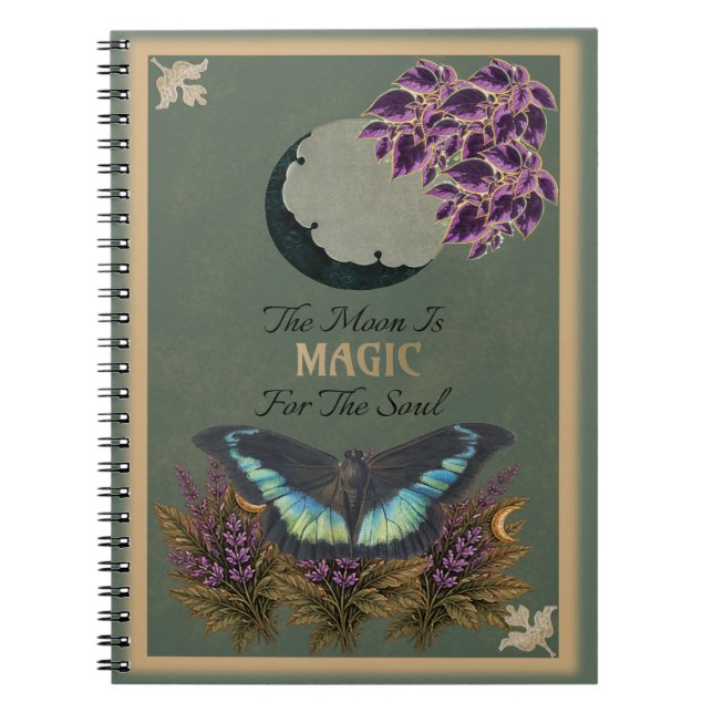 Mariposa Mística - Cuaderno Botánico y Celestial (Frente)