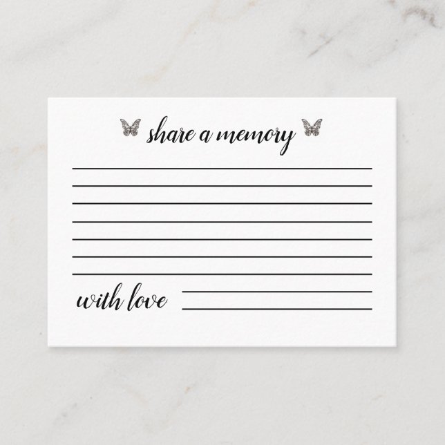 Mariposa moderna | Compartir tarjetas de memoria (Anverso)