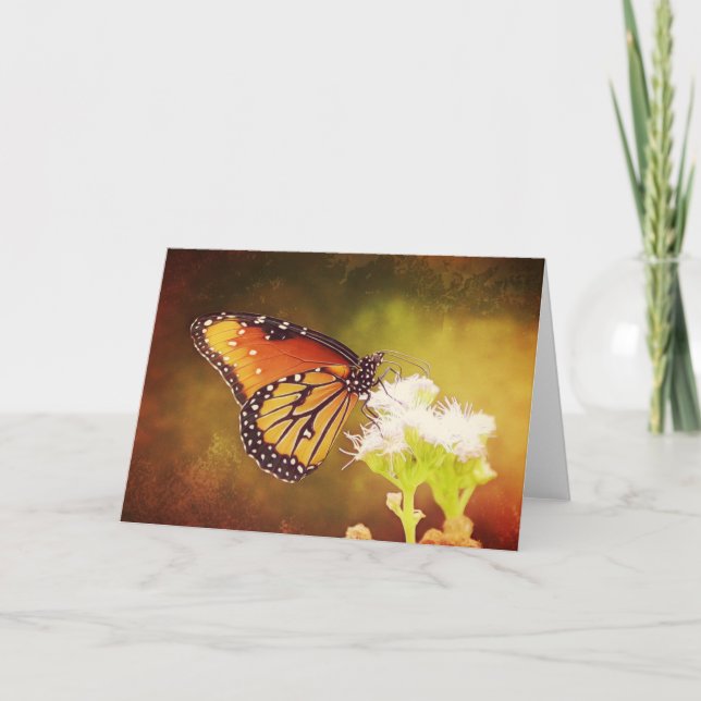Mariposa Monarca 1 Tarjeta De Escritura Salmo 73:2 (Anverso)