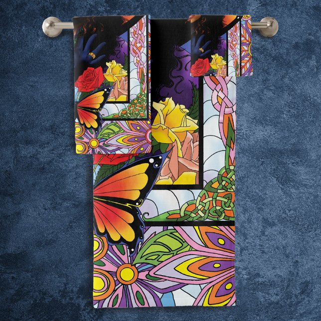 Mariposa Monarca Hada Flor Púrpura (Subido por el creador)