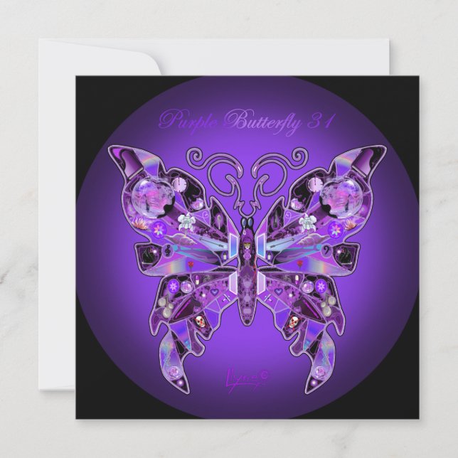 Mariposa morada 31 (Anverso)