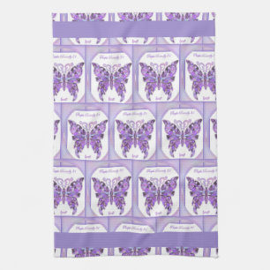 Mariposa morada 31 toalla de cocina