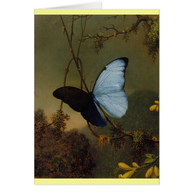 Mariposa morfa azul 1865 Primavera Personalizar el (Frente)