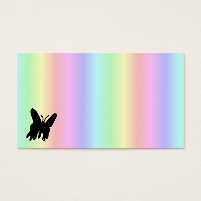 Mariposa negra en arco iris (Frente)