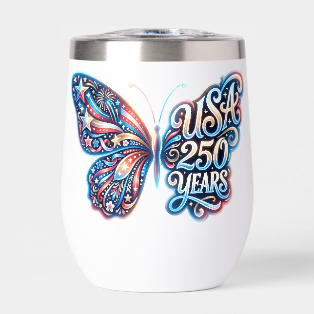 Mariposa para el 250 aniversario de EE. UU. (Frente)
