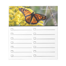 Mariposa para hacer la libreta de la lista o de la