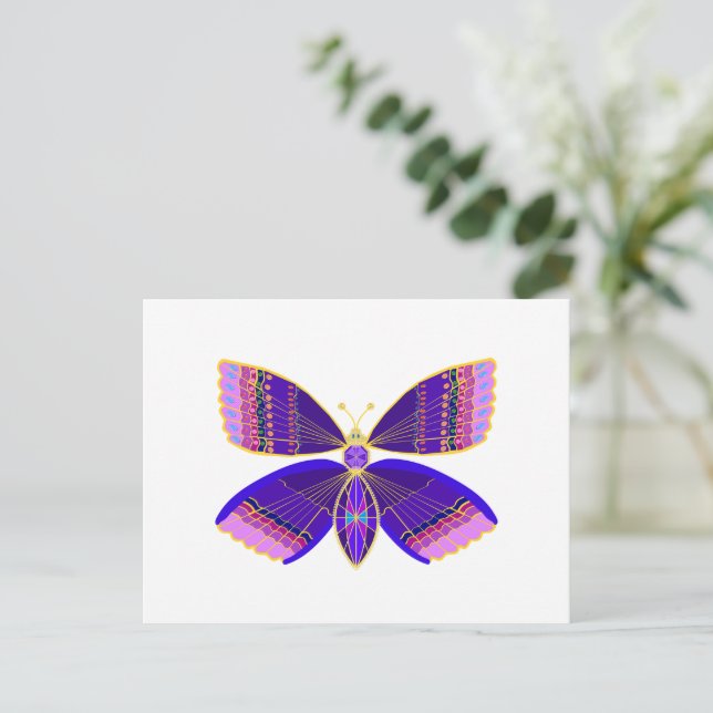 Mariposa postal (Anverso de pie)