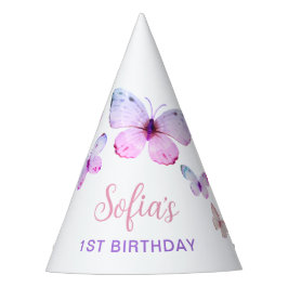 Mariposa Primer Chica de cumpleaños Primer Gorra F