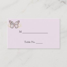 Mariposa purpurina en las tarjetas de Boda de Lave