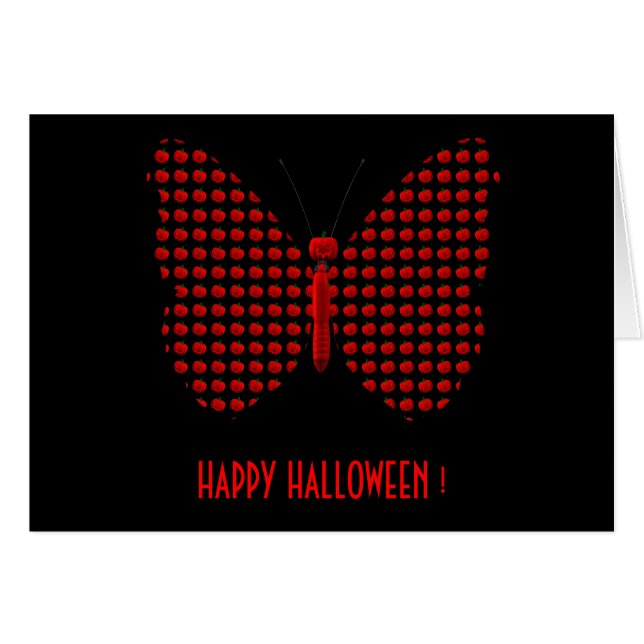 Mariposa Roja de Halloween (Anverso (Horizontal))