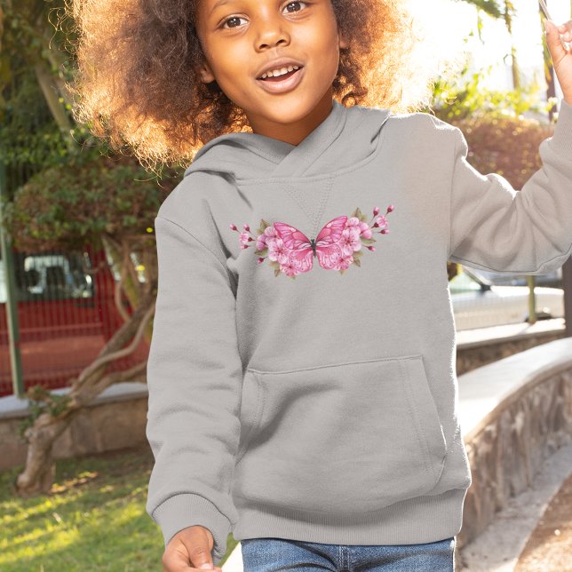 Mariposa rosa con Sakura (Pink Butterfly with Sakura)