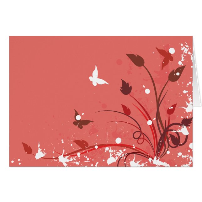 Mariposa rosada del Grunge (Anverso (Horizontal))