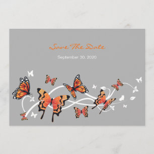 Mariposa Swirls Guardar La Invitación De Boda De F