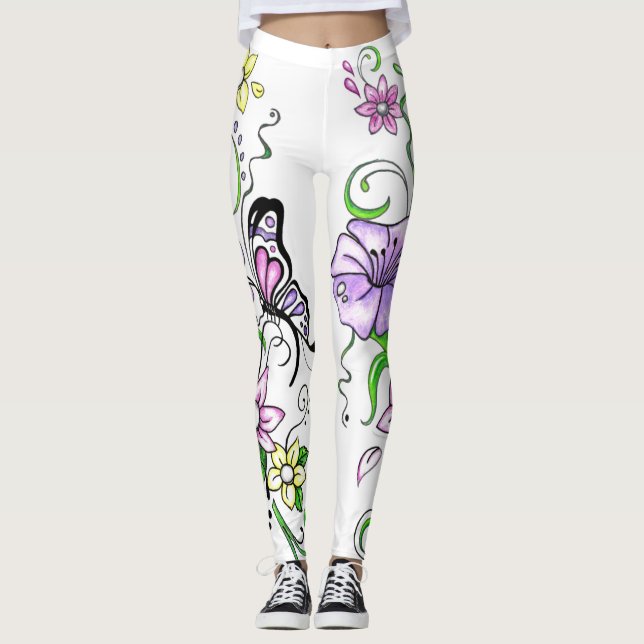 Mariposa Swirls Leggings (Anverso)