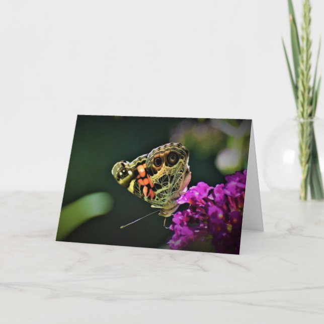 Mariposa, tarjeta (Anverso)