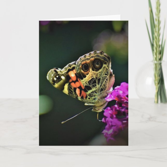 Mariposa, tarjeta (Anverso)