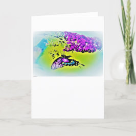 Mariposa, tarjeta