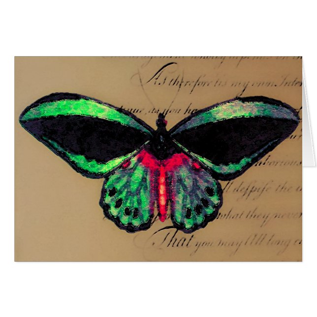 Mariposa ~ Tarjeta / Invitaciones (Anverso (Horizontal))