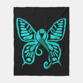 ¡Mariposa verde azulada de la cinta! Manta del