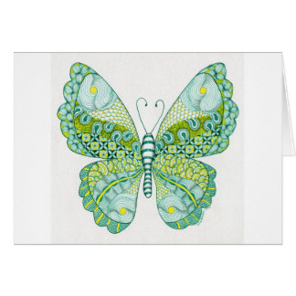 Mariposa verde y amarilla
