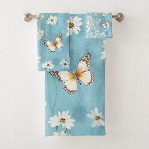 Mariposa y deslumbramiento de margarita