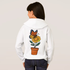 mariposa y flor de sol