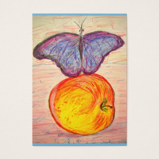 Mariposa y manzana (Frente)