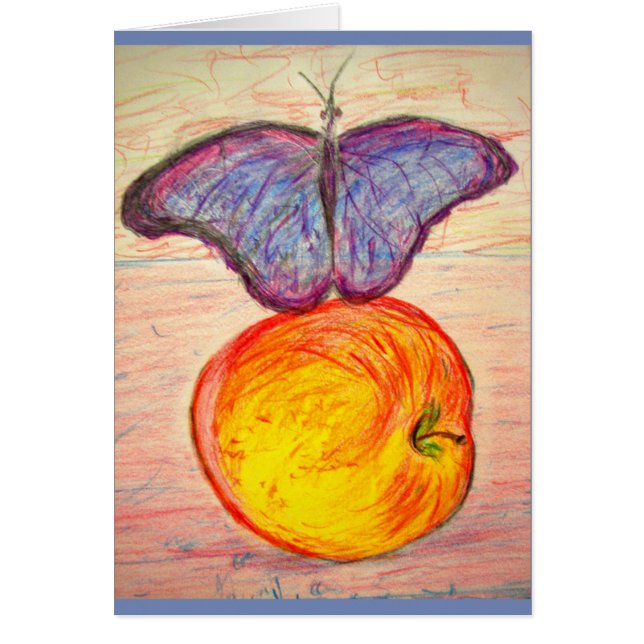 Mariposa y manzana (Frente)